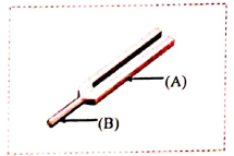 Questions based on diagram :  Label the given diagrams. :  The diagram given below represents a tuning fork. :