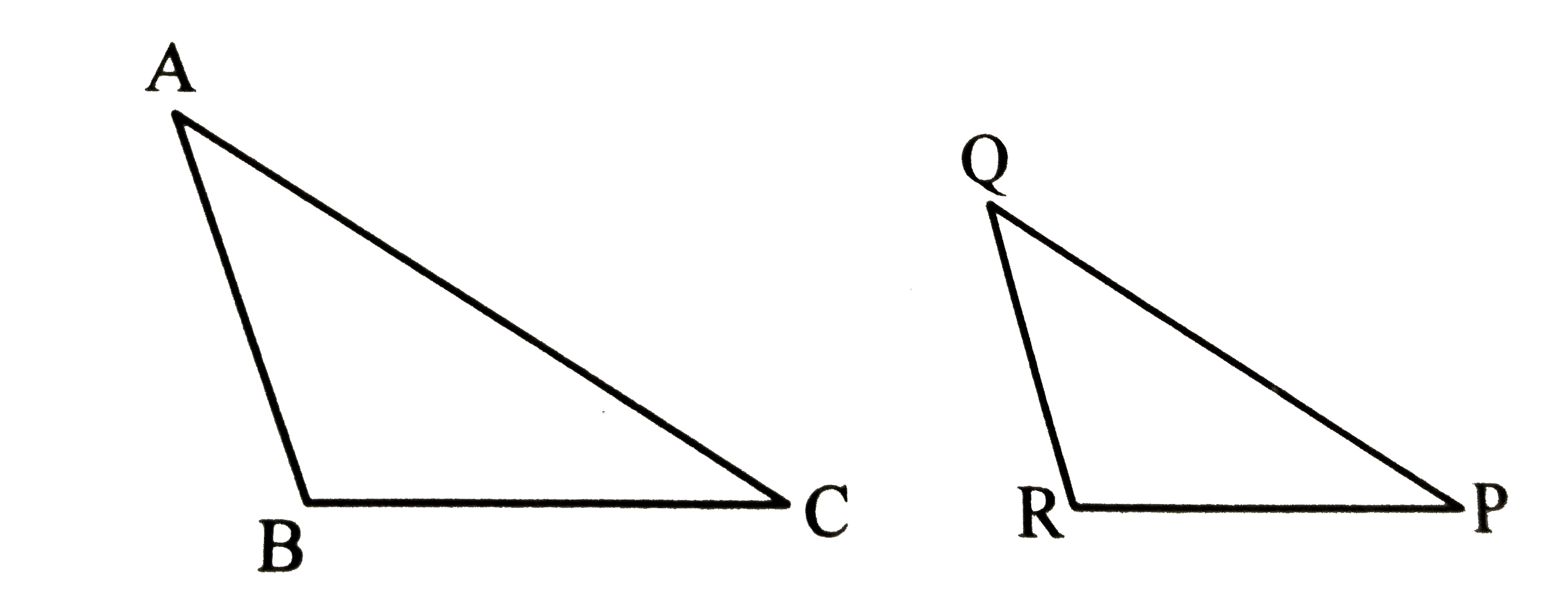 In DeltaABC and DeltaPQR, in a one to one correspondence.   (AB)/(QR) = (BC)/(PR) = (CA)/(PQ), then