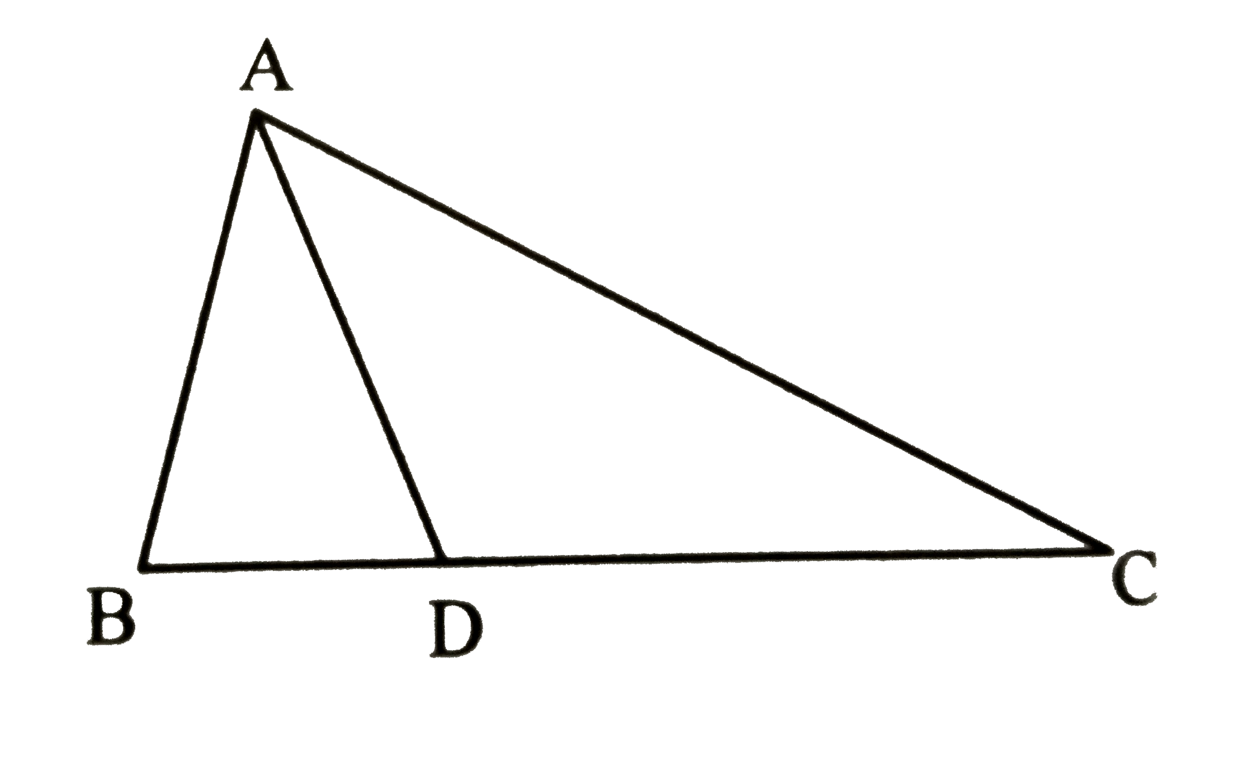 In DeltaABC, B - D - C and BD = 7, BC = 20, then   find following rations.  (A(DeltaADC))/(A(DeltaABC))