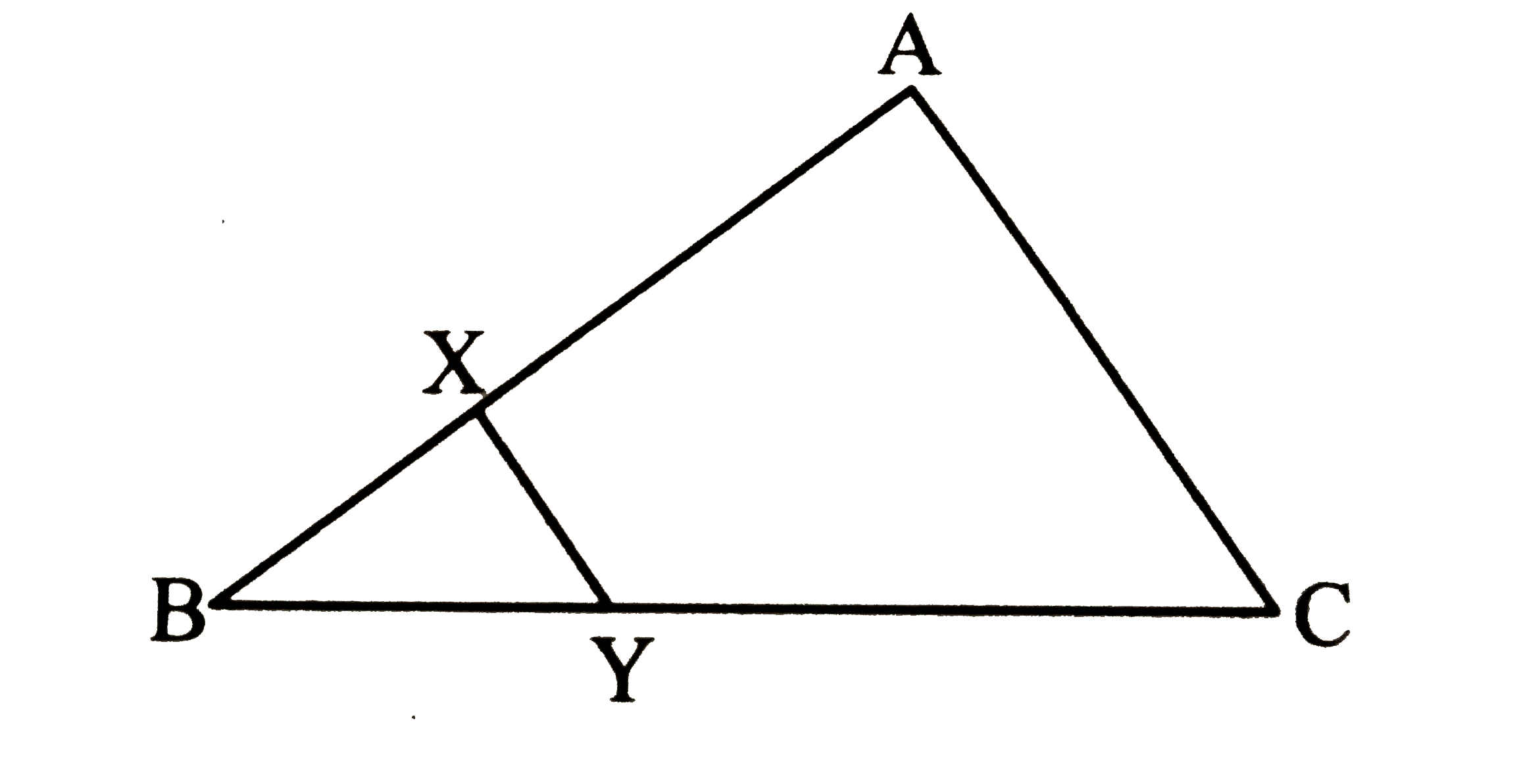 In the adoining figure, XY abs() seg AC. If 2 AX = 3 BX and XY = 9, find the value of AC.