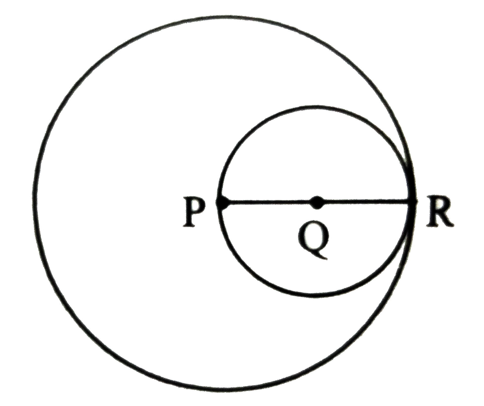 Two circles having radii 3.5cm and 4.8cm touch each other internally. Find the distance between their centres.