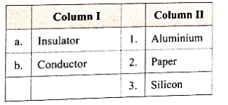 Answer the following.   Match the columns.