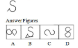 The given problem figure is embaded in one of the given answer figures. Which is that figure
