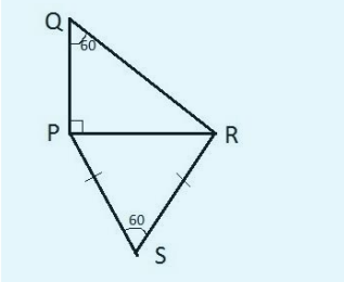 In the given figure, I Rs = 3sqrt3 cm and RPS is an equilateral triangle, then find the value of QR
