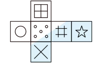 Which of the following cube in the answer fighure cannot be made based on the unfolded cube in the question figure ?