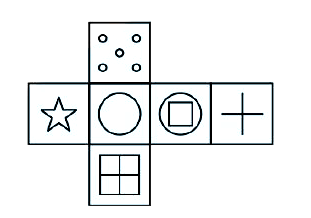 Which of the following cube in the answer figure cannot be made based on the unfolded cube in the question figure ?