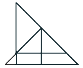 How many triangles are there in the figure given below