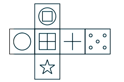 Which of the following cube in the answer figure cannot be made based on the unfolded cube in the question figure?