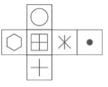 Which of the following cube in the answer figure cannot be made based on the unfolded cube in the question figure?