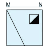 If a mirror is placed on the line MN, then which of the answer figures is the  right image of the given figure?