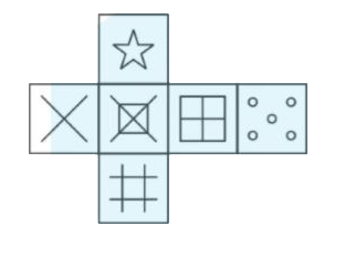 Which of the following cube in the answer figure cannot be made based on the unfolded cube in the question figure?