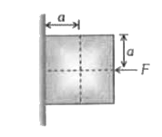 चित्र में दर्शाए गुटके पर एक क्षैतिज बल F इस प्रकार लगाया गया है कि गुटका स्थिर अवस्था में ही रहता है तब निम्न में से कौन सा कथन असत्य है