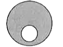 एक ठोस गोले पर आवेश इसके आयतन पर एक समान फैला है से एक गोलीय भाग निकाला जाता है | ( जैसा कि चित्र में दर्शाया गया है ) तब खाली स्थान के अन्दर वैद्युत क्षेत्र की तीव्रता होगी