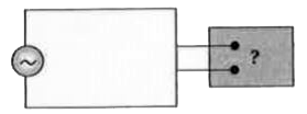 चित्र में एक ब्लेक बॉक्स दो सिरों द्वारा एक जनित्र से जोड़ा गया है। बॉक्स में सम्भावित R, L,C या इसका संयोग स्थित है जिसका मान तथा व्यवस्था ज्ञात नहीं हैं। बॉक्स के बाहर, मापन से पता चलता है कि   e = 75 sin(omegat)