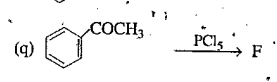 Identify  F in the following reactions: