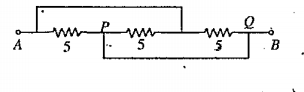 Find the equivalent resistance between the points A and B.