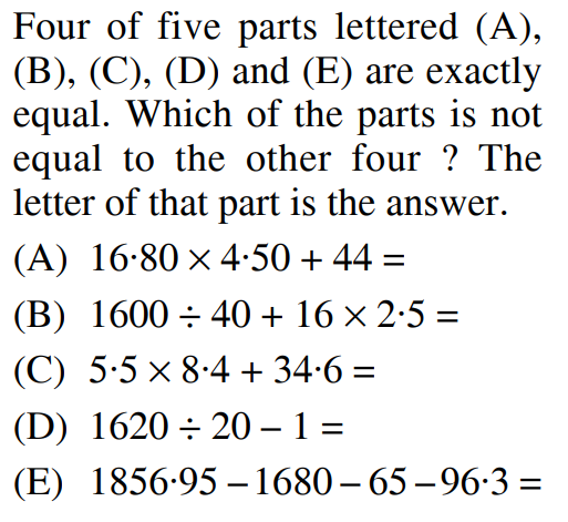 Find the approximate value which should replace the question mark (?) in each of the following question .