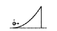 एकसमान घनत्व वाली एक छोटी वस्तु प्रारम्भिक वेग  v से एक वक्रीय पृष्ठ पर ऊपर की ओर लुतकती है. यह अपनी प्रारम्भिक स्थिति के सापेक्ष (3v^(2))/(4g) को अधिकत्तम ऊँचाई तक पहुँचती है  वस्तु है -