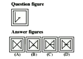 From the given answer figures, select the one in which the question figure is hidden/ embedded.