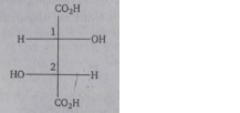 The configurations at C1 and C2 in the following compound are , respectively