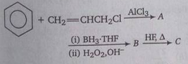 The end product 'C' in the following reaction