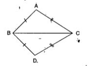 In the figure given below triangleABC and triangleDBC are two triangles such that AB=BD, and AC=CD. Show that triangleABC~=DBC