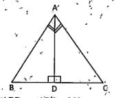 Observe the given figure and show that triangle ABC is Isosceles.