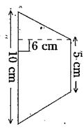 Find the area of the following trapezium.