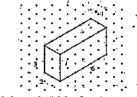 Find the measurements of cuboid in the adjacent figure.Considering the distance between every two consecutive dots to bel unit.Also draw a side view, front view and top view with proportional measure ments.