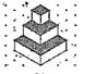 Find the number of unit cubes in the following 3-D figures.