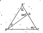 In the figure angleBAD=3 angleDBA, find angleCDB, angleDBC, and angleABC
