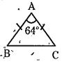 In triangleABC,  AB = AC, then | B =