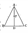 LetA(4,2),B(6,5)andC(1,4)betheverticesofDeltaABC. Find the coordinates of the point Pon AD such that AP : PD = 2 : 1.