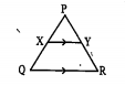Observe the below figure. In a /\PQR, if XY//QR and PX=x-2, XQ=x+5, PY=x-3 and YR=x+3 then find the value of ‘x’.