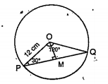 In a circle of radius 12 cm, a chord subtends an angle of 120^@ at the centre. Find the area of the corresponding minor segment of the circle.(Use pi=22/7 and sqrt3=1.732)