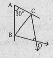 పటంలో /B మరియు /C బాహ్యసమద్వి ఖండన రేఖల బిందువు 'O' అయిన /BOC=