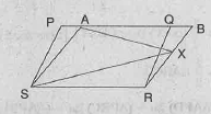 PQRS మరియు ABRS అనేవి రెండు సమాంతర చతుర్భుజాలు. BR భుజముపై X అనేది ఒక బిందువు అయిన    
(PQRS)వై|| =(ABRS) వై||