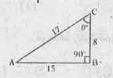 పటం నుండి, Delta ABC లో /B=90^(0), /C= theta అయిన tan theta =