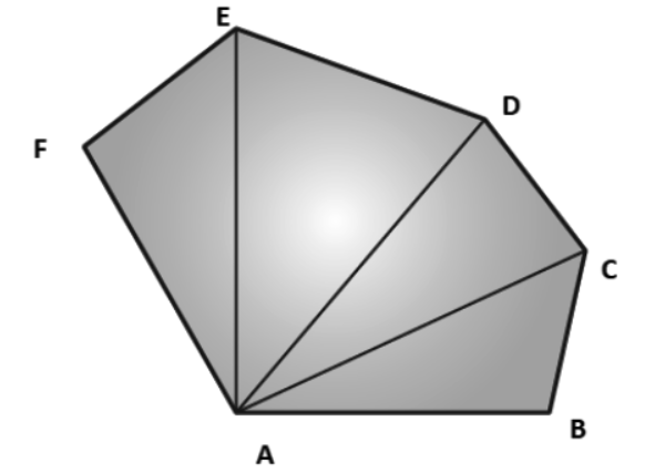 In the six cornered figure, (fig.20), AC,AD and AE
are joined. Find  /F A B+/A B C+/B C D+/C D E+/D E F+/E F Adot