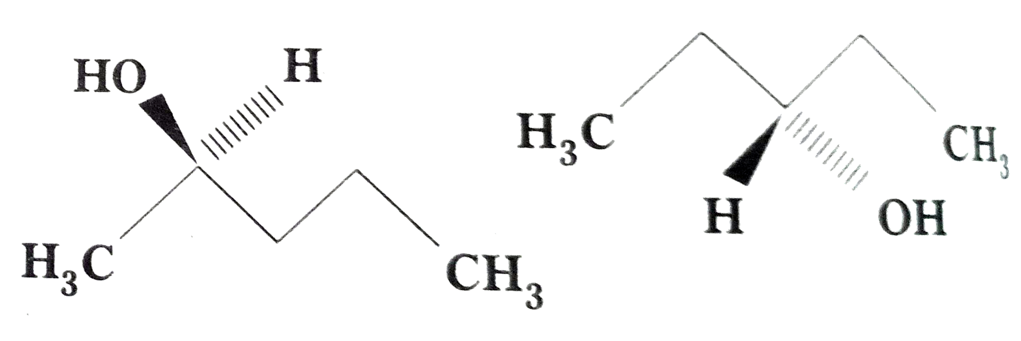 Identify chiral molecules in each of the following pair of compounds . (Wedge and Dash representation according to Inter I yr)