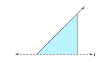 In the figure, l is the line of symmetry. Complete the diagram  to make it symmetric
