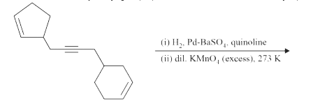 Total number of hydroxyl groups present in a molecule of the major product P is.