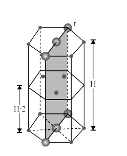 In hexagonal systems of crystals, a frequently encountered arrangement of atoms is described as a hexagonal prism. Here, the top and bottom of the cell are regular hexagons and three atoms are sandwiched in between them. A space-filling model of this structure, called hexagonal close-packed (HCP), is constituted of a sphere on a flat surface surrounded in the same plane by six identical spheres as closely as possible. Three spheres are then placed over the first layer so that they touch each other and represent the second layer. Each one of these three spheres touches three spheres of the bottom layer. Finally, the second layer is covered with a third layer that is identical to the bottom layer in relative position. Assume radius of every sphere to be ‘r’.   The empty space in this HCP unit cell is :