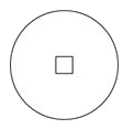 Consider the two loops with common center and on the same plane as shown in the figure. The large circular loop has radius R = 10 cm and the small square loop has side a = 1 cm. There is a current circulating in the large loop given by i(t)=i0t//tau with i0=2/pixx100A,tau=2xx10^(-2)sec   Emf (in microvolts) induced in the small loop is .