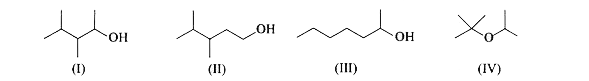 Rank the following compounds in decreasing order of boiling points :