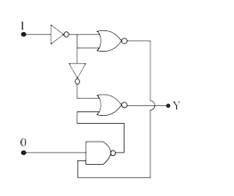 In the given circuit, value of Y is: