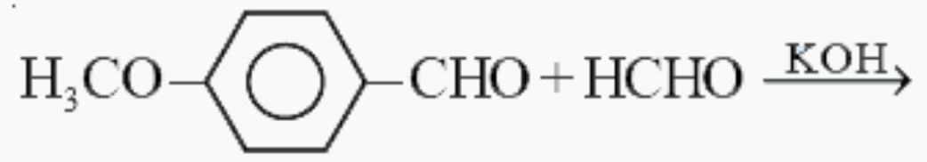 Write the structure of the major organic product expected from the following reaction :