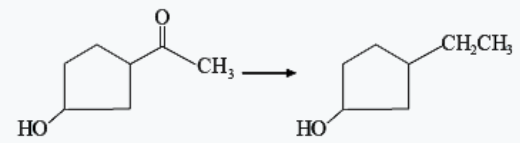 The appropriate reagent for the following transformation is :