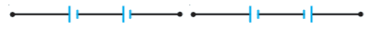 Two cells of emfs E(1) and E(2) are connected together in two ways shown here. The 'balance points' in a given potentiometer experiment for these two combinations of cells are found to be at 351.0 cm and 70.2 cm respectively. Calculate the ratio of the emfs of the two cells.