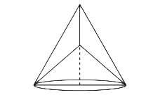 A uniform solid right circular cone has its base cut out in conical shape shown in figure such that the hollow portion is a right circular cone on the same base. Find what should be the height of the hollow portion so that the centre of mass of the remaining portion may coincide with the vertex of the hollow portion.